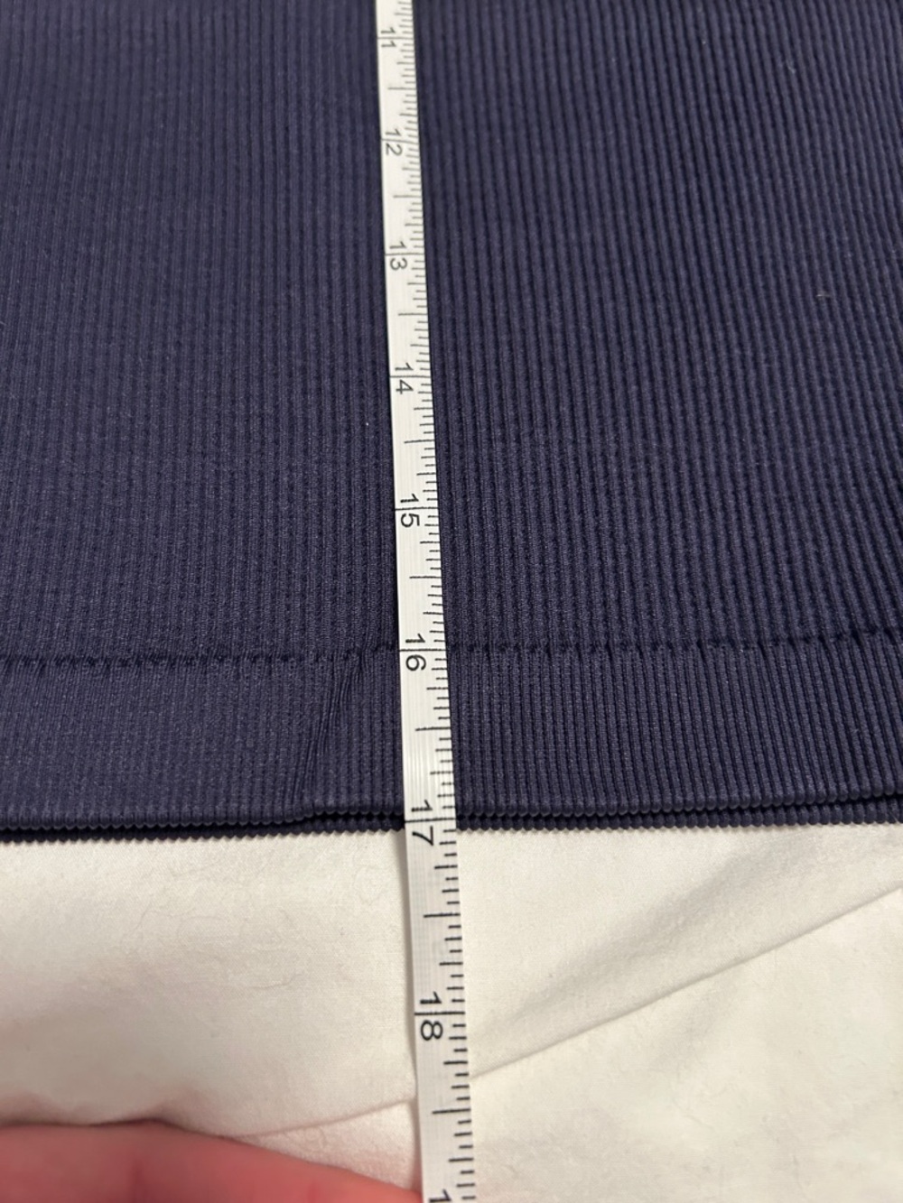GAP Fit Navy Ribbed Tank Top size Large Long - Picture 4 of 5
